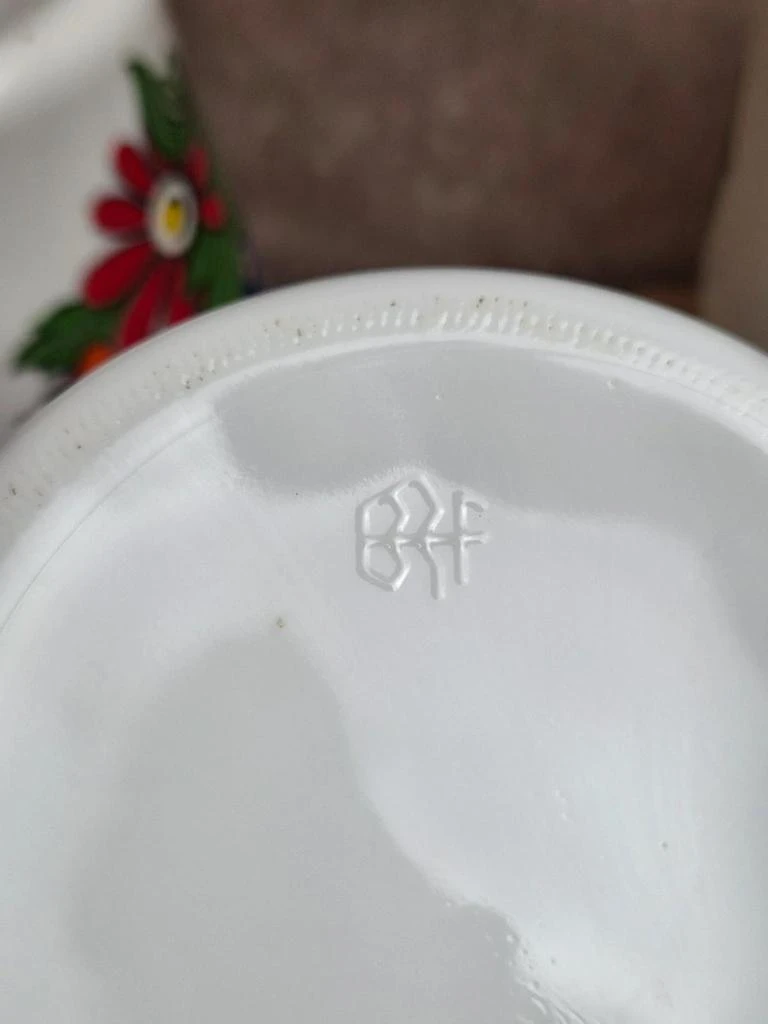 Lot de 3 potes de provision vintage Brf – Café, Farinha e Açúcar – vidro opalino – photo 7